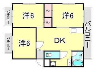 冨楽ハイツの物件間取画像